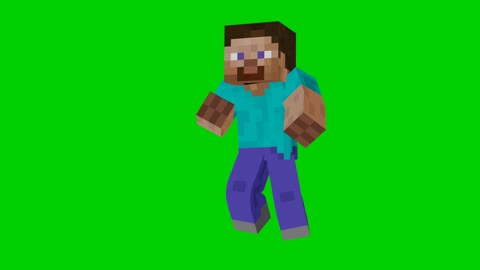 Dance Green Screen Mindcraft Steve Intro Subscribe