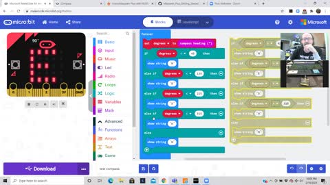 How to create a compass with the MicroBit! #microsoft #microbit #programming