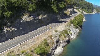 Pangguipulli lake in Los lagos, Chile