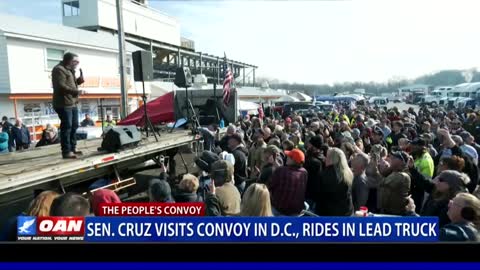 Senator Ted Cruz speaks on the Truckers' Rally, the People's Convoy