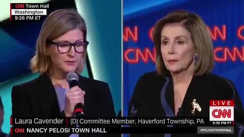 Pelosi talks of denying Trump a 2nd term during CNN town hall