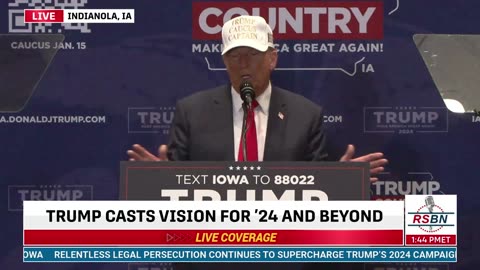 FULL SPEECH: Trump Delivers Remarks at Caucus Rally in Indianola, Iowa - 1/14/24