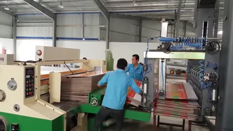 5-color Carton Flexco Printer in a Vietnam Packaging Factory
