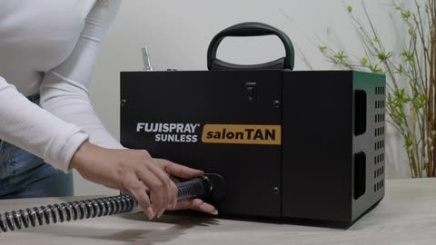 Fuji 2150 salonTAN PLATINUM Ultra Quiet Tanning Machine with TAN7350 Spray Gun