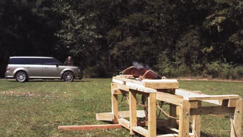 Punt Gun vs car