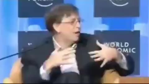 Bill Gates & Klaus Schwab, 2008 discussing how great it will be when disease reduces the population.