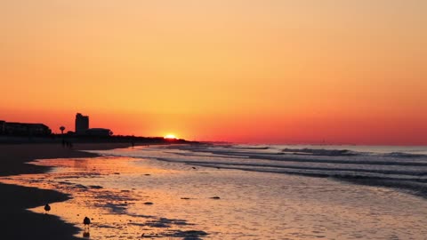 Sunset Beach Sunrise Time-lapse