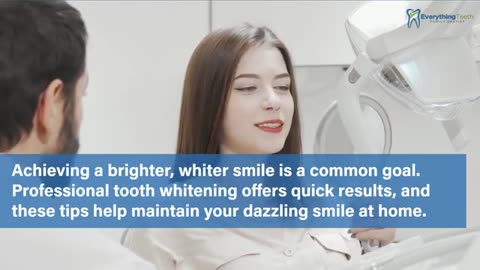 Guidelines to Keep Your Teeth Bright After Professional Whitening