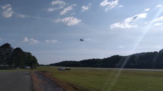 Falcon 2000EX biz jet departs Scottsboro Alabama