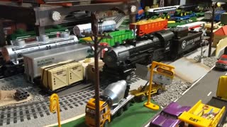 O Guage Lionel train layout 4x8 part 1