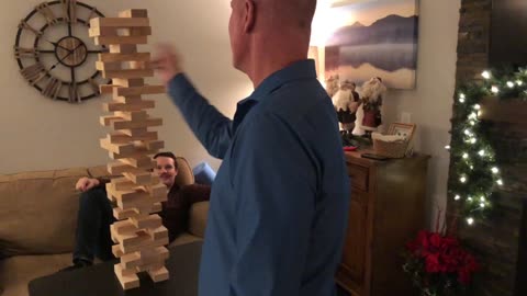 Jenga desperation trick shot!