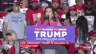 Sarah Huckabee Sanders Speech at Trump Rally Hialeah Florida