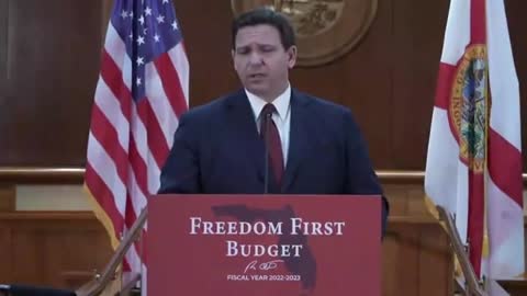 Gov. Ron DeSantis Announces 'Freedom First Budget'