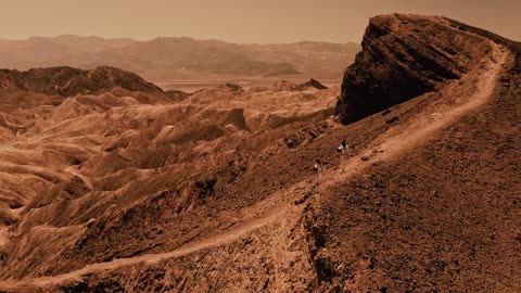 Amazing footage of Astronauts captured by Drone during Mars training session