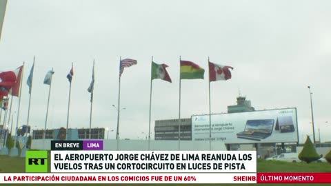 Aeropuerto de Lima reanuda los vuelos tras un cortocircuito en las luces de pista