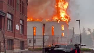 Massachusetts church goes up in flames