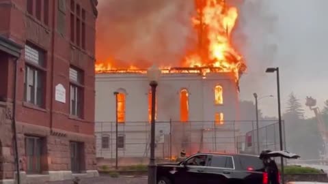 Massachusetts church goes up in flames