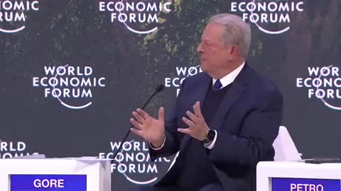 Washed Up Politician Yells at Clouds in Davos