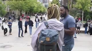 Preacher gets assaulted. Police does a good job.