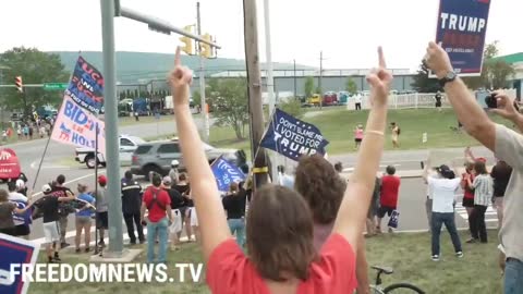 Joe Biden Greeted by Trump Supporters in Allentown, Pennsylvania - the state he “won”