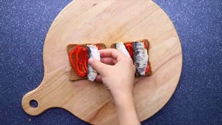 Sardine Fish Toast Sandwich