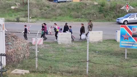 Russian peacekeeping troops continue to evacuate civilians population of Nagorno-Karabakh