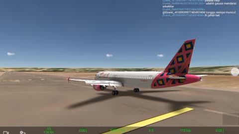 Batik Air Airbus A320 mendekati Bandara Perth, Australia