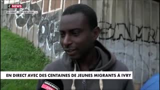 Abubakar: "I'm 16, France colonized my country, that's why I came".