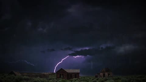 Heavy Thunderstorm Sounds & Lightning | Rolling Thunder & Rain Sounds for Sleeping 24/7