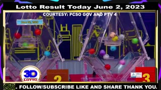 3D Lotto result 5pm draw today June 2, 2023