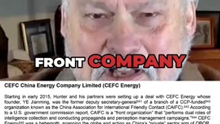Hunter is on the Payroll of a Front Company?
