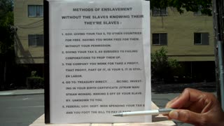 24 METHODS OF ENSLAVEMENT: Making You A Slave Without You Knowing You're A Slave