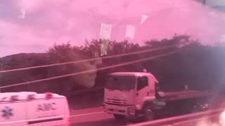 Accidente Vía al Mar, junio 8 de 2023 (video 1)