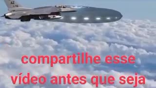 Air Force Plane Fly Over Next to UFO Flying Saucer 2022