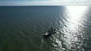 Drone footage fishing the Laguna Madre