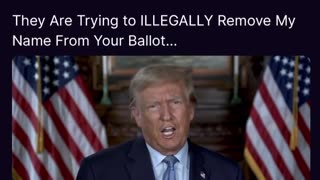 President Trump says they are trying to kick him off the ballot in 2024!