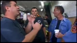 NY Firefighters discussing the detonation of bombs taking out the floors on 9/11