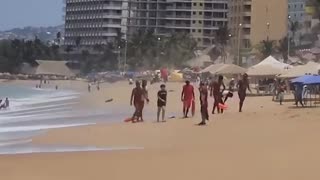 Be careful while playing at the sea