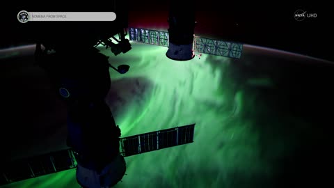 Stunning Aurora Borealis from Space in Ultra-High Definition (4K)