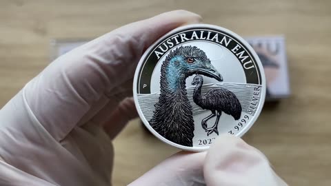 AUSTRALIAN EMU 2023 1OZ SILVER COLOURED COIN – PERTH MINT