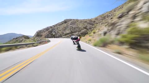 Raw Run - Ambulances (60mph+ Downhill Skateboarding)-14