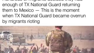 SHOCK VIDEO: Hundreds of Illegals Breach Wire & Overrun National Guards in El Paso (Mar 21, 2024)