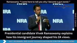 Presidential Candidate Vivek Ramaswamy explains why his immigrant journey shaped his 2A Views.