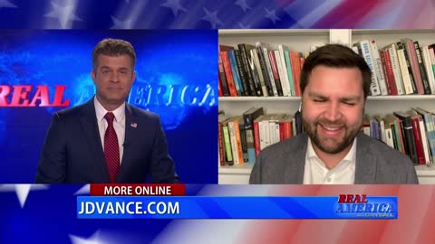 REAL AMERICA -- Dan Ball W/ JD Vance, Identifying War Mongering Republicans, 3/22/22