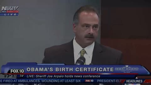 AZ Sheriff's Announce Obama's Birth Certificate is a Forgery