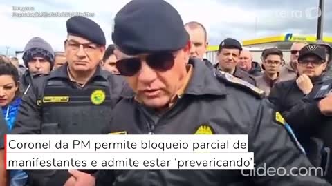 Coronel da PM-PR permite bloqueio parcial de manifestantes e admite estar ‘prevaricando’