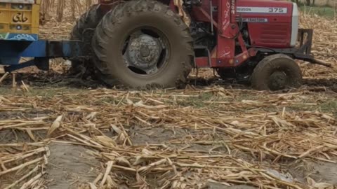 Tractor pulling down