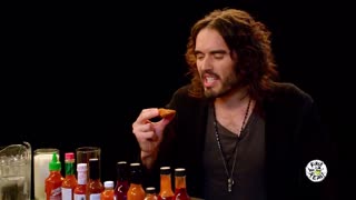 Russel Brand archives enlightenment on Hot ones