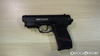 Crosman Night Stalker CO2 Blowback BB Pistol with Laser Table Top Review