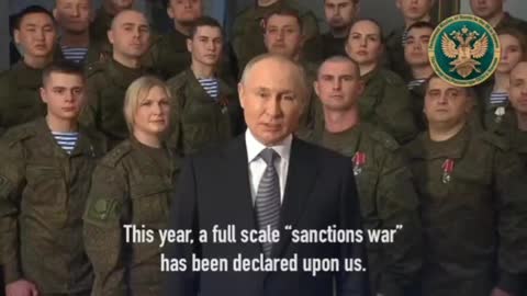 Putin new year address 2023